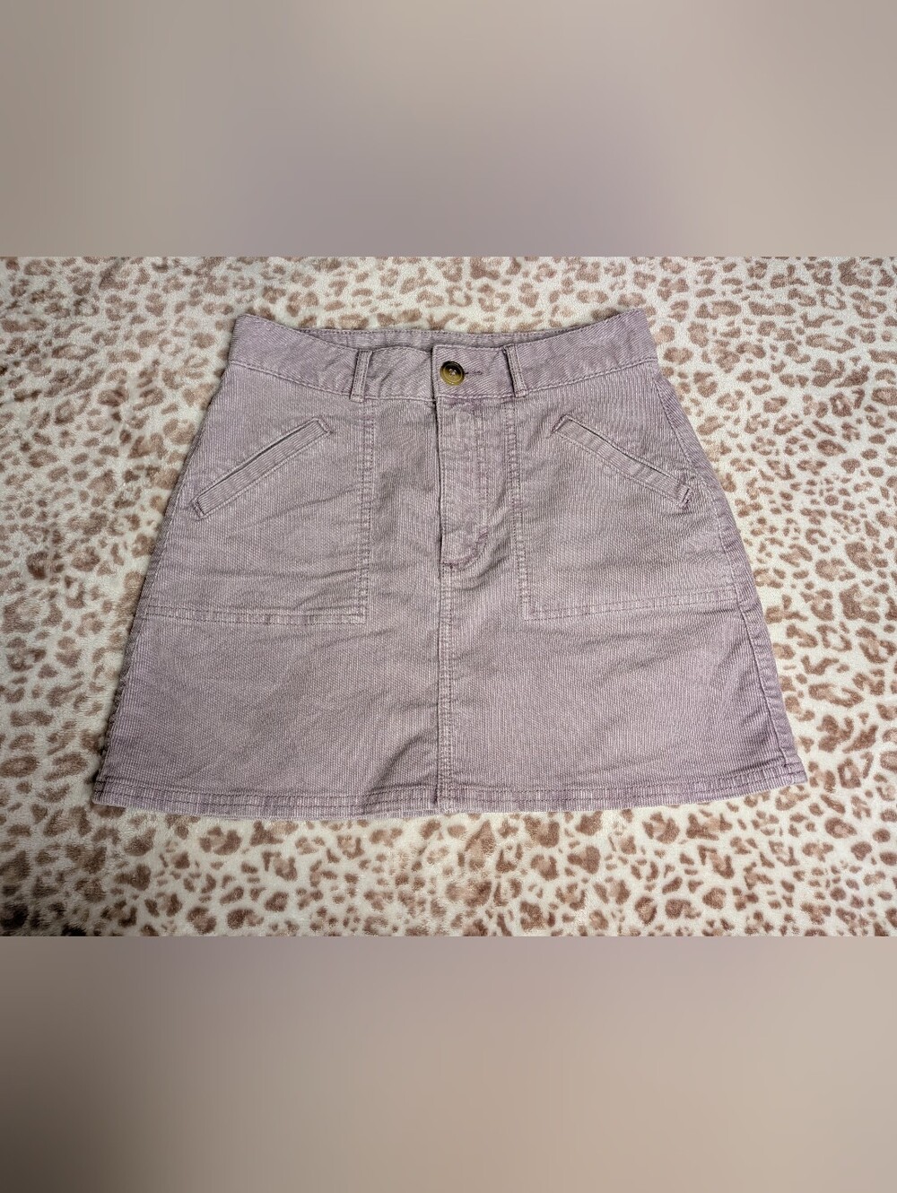 American Eagle Lavender Corduroy Skirt - Size S